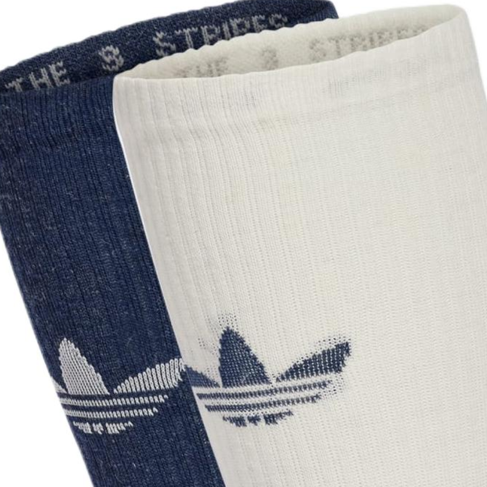 Adidas Originals TREFOIL PREMIUM CREW SOCKS 2 PAIRS Knee High Socks Men’s 2 Pack