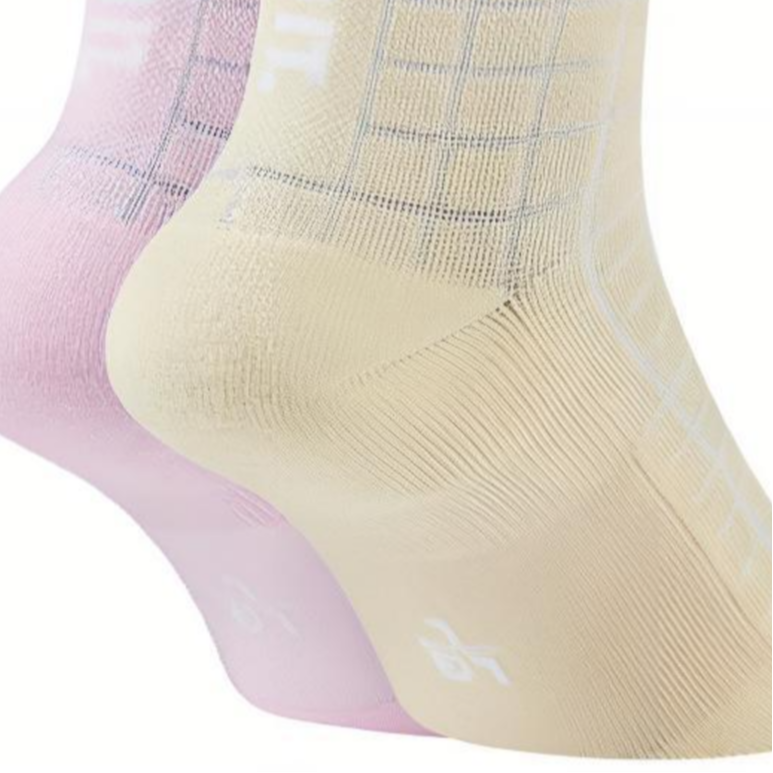Носки Nike Sportswear Snkr Sox (розово-желтые) — фото 5