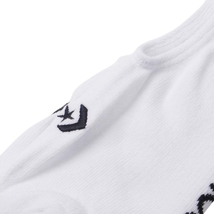 Converse No Show Socks Unisex 3 Pack White