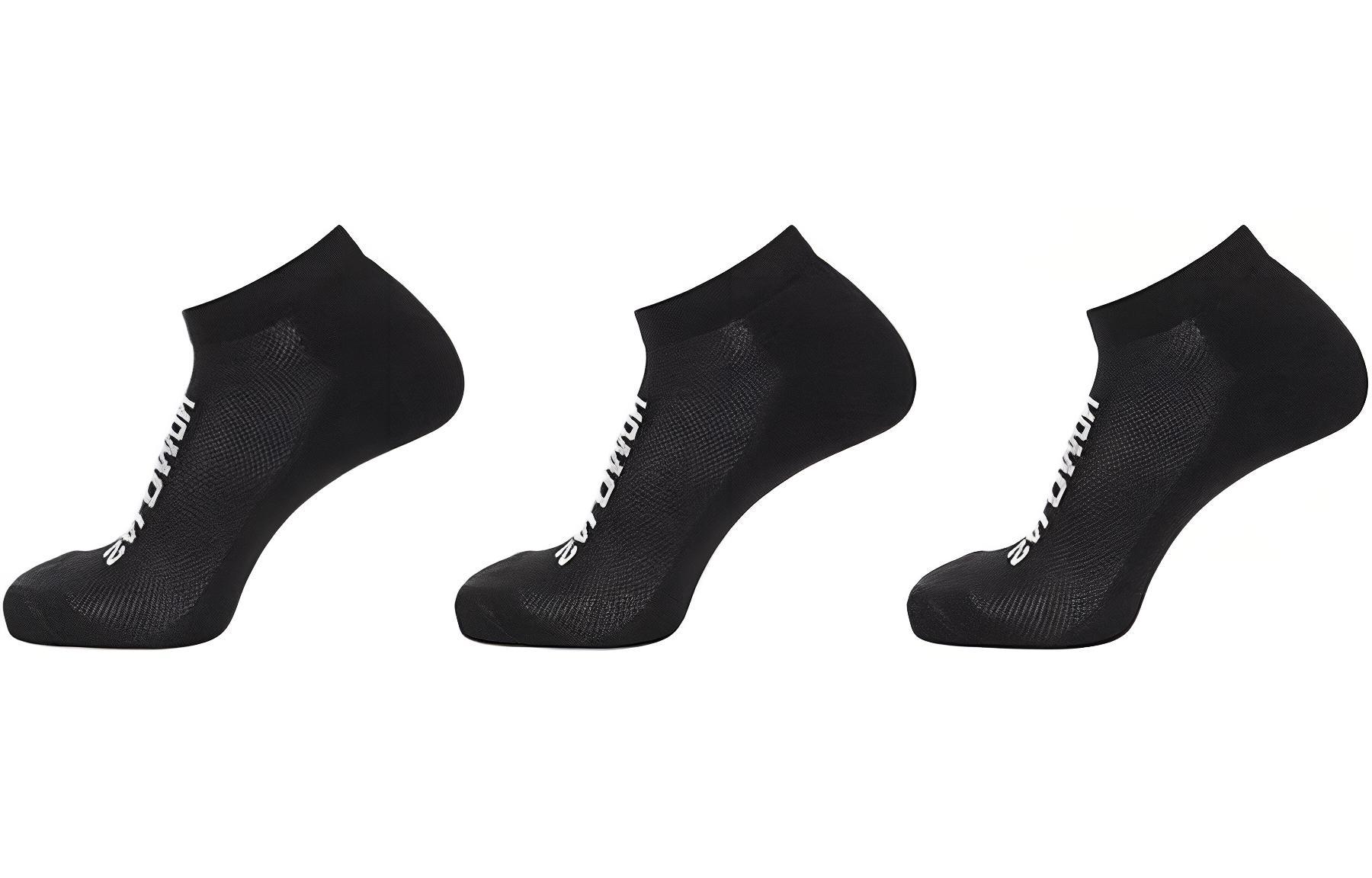 SALOMON Ankle Socks Unisex 3 Pack Black