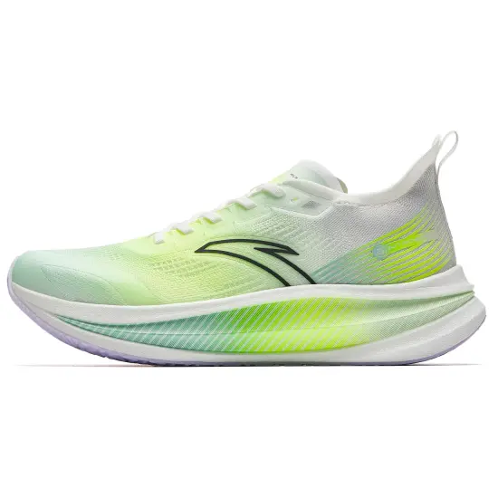 ANTA Running Shoes Men Low-Top Light Aqua Green/Neon Green/Fresh Aqua Green/Papyrus White