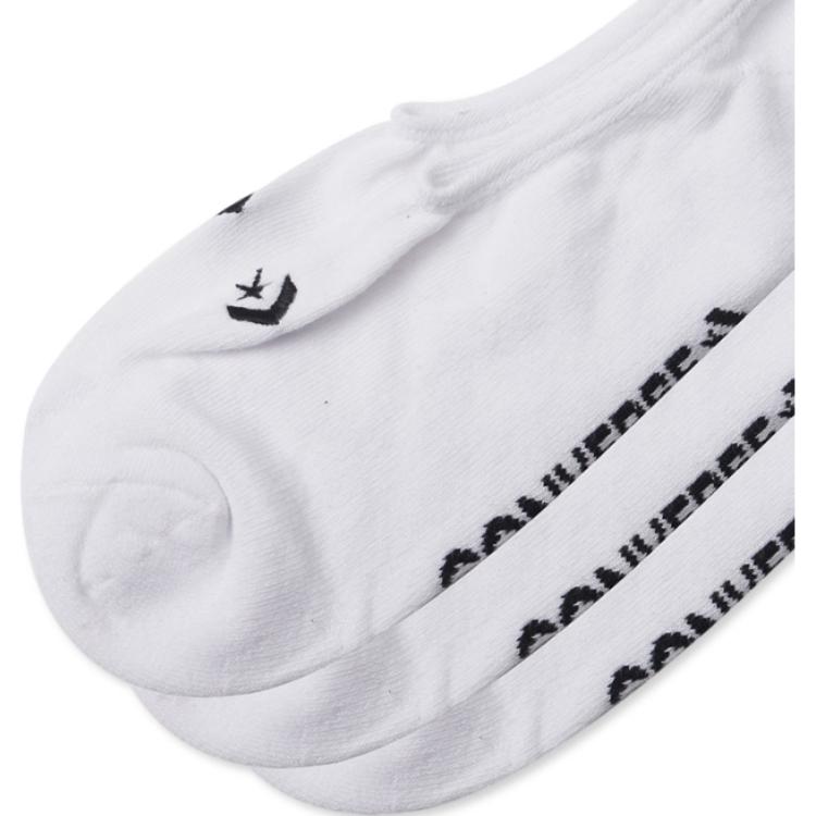 Converse No Show Socks Unisex 3 Pack White