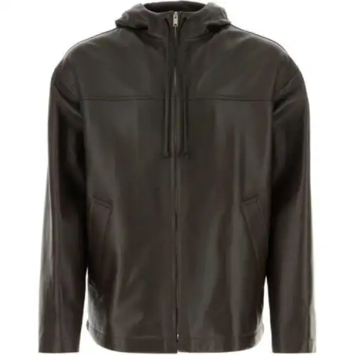 Bottega Veneta SS24 Leather Jacket Men's Kohlrabi Green