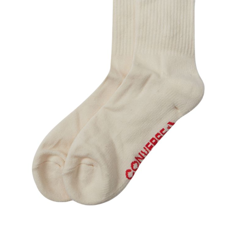 Converse Crew Socks Unisex 1 Pack Light Beige