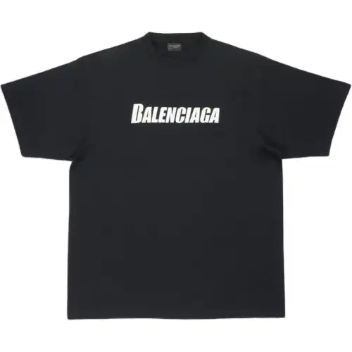 Balenciaga T Shirt Loose Fit Unisex Black