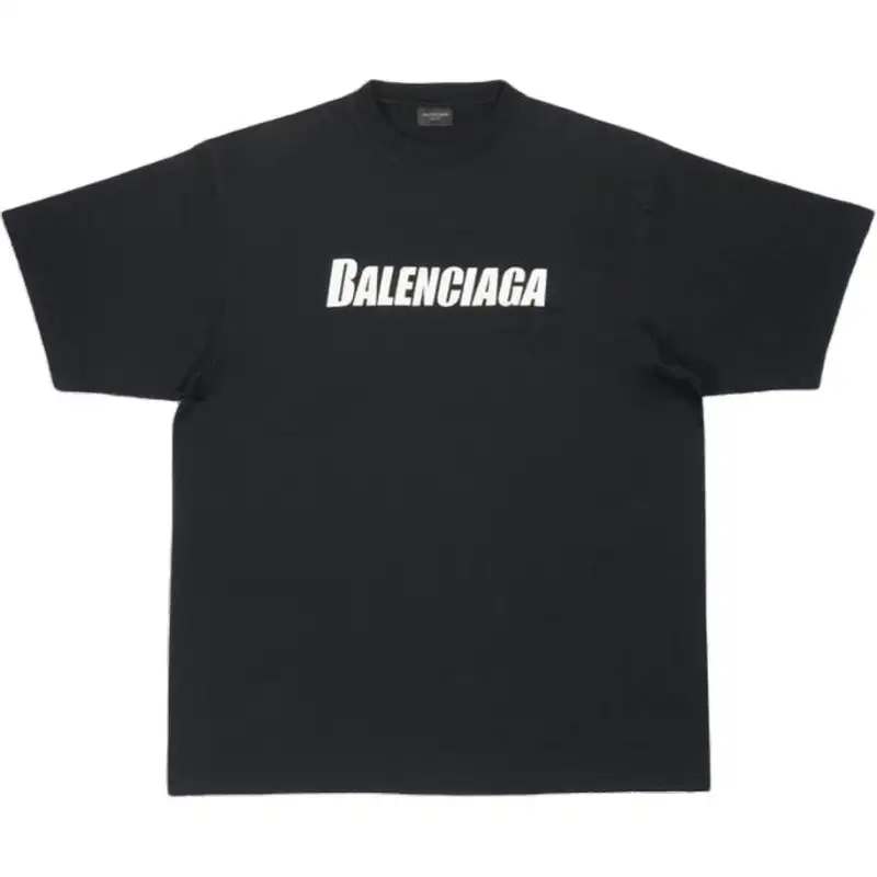 Balenciaga T Shirt Loose Fit Unisex Black
