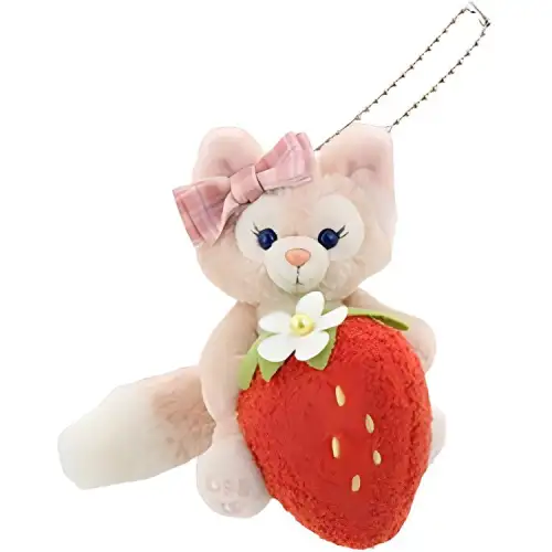 Disney Disney, strawberry for friend heart shaped, cartoon doll, plush pendant