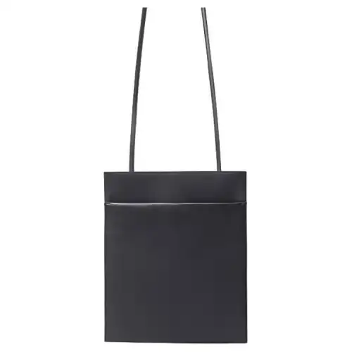 THE ROW Logo Leather Crossbody Bag, Shoulder Bag Women's Black