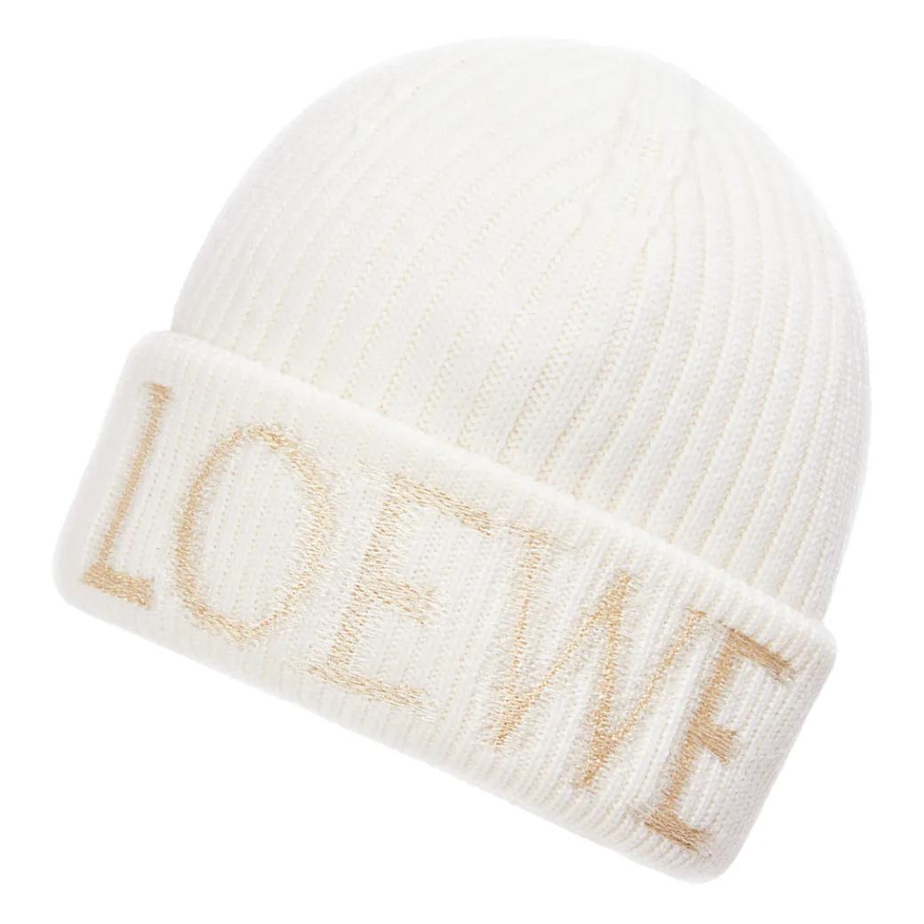 Женские шапка LOEWE (белые) — фото 3