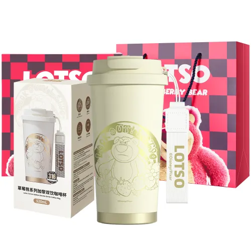 Disney Disney, coffee convenient gift box stainless steel, cute high quality glass for men and women for students, material, 520 ml
