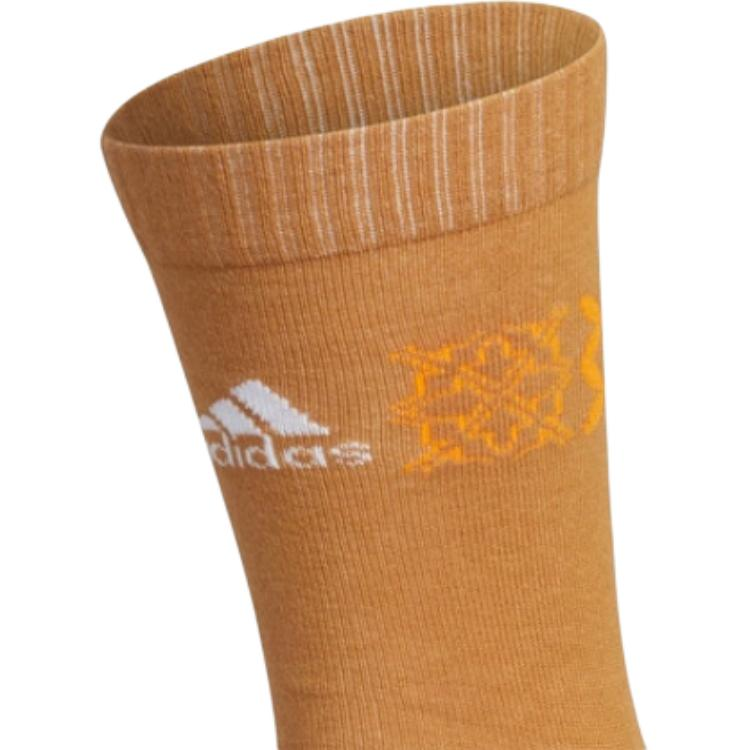 Adidas Crew Socks Unisex Wheat Brown