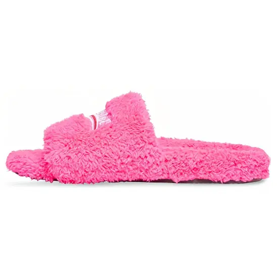 Balenciaga Furry Slide Pink Women's