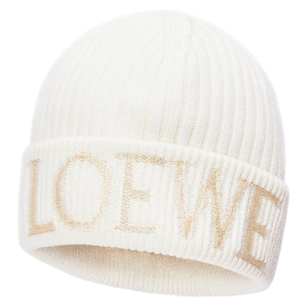 Женские шапка LOEWE (белые) — фото 2
