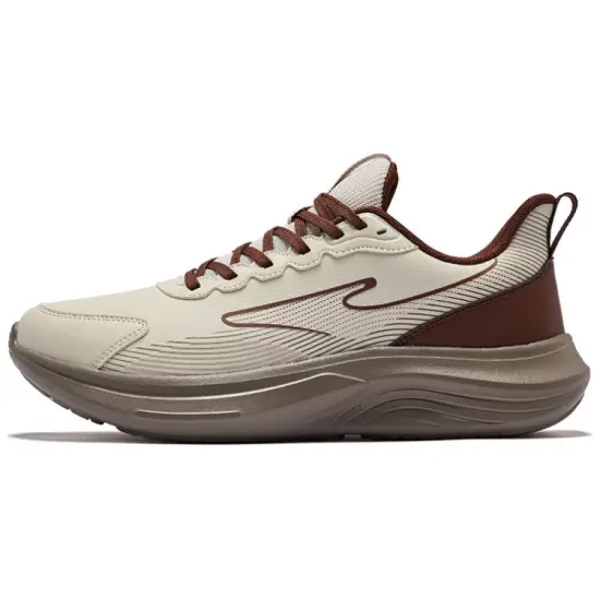 Erke Running Shoes Men Low-Top Float Rock Gray/Mocha