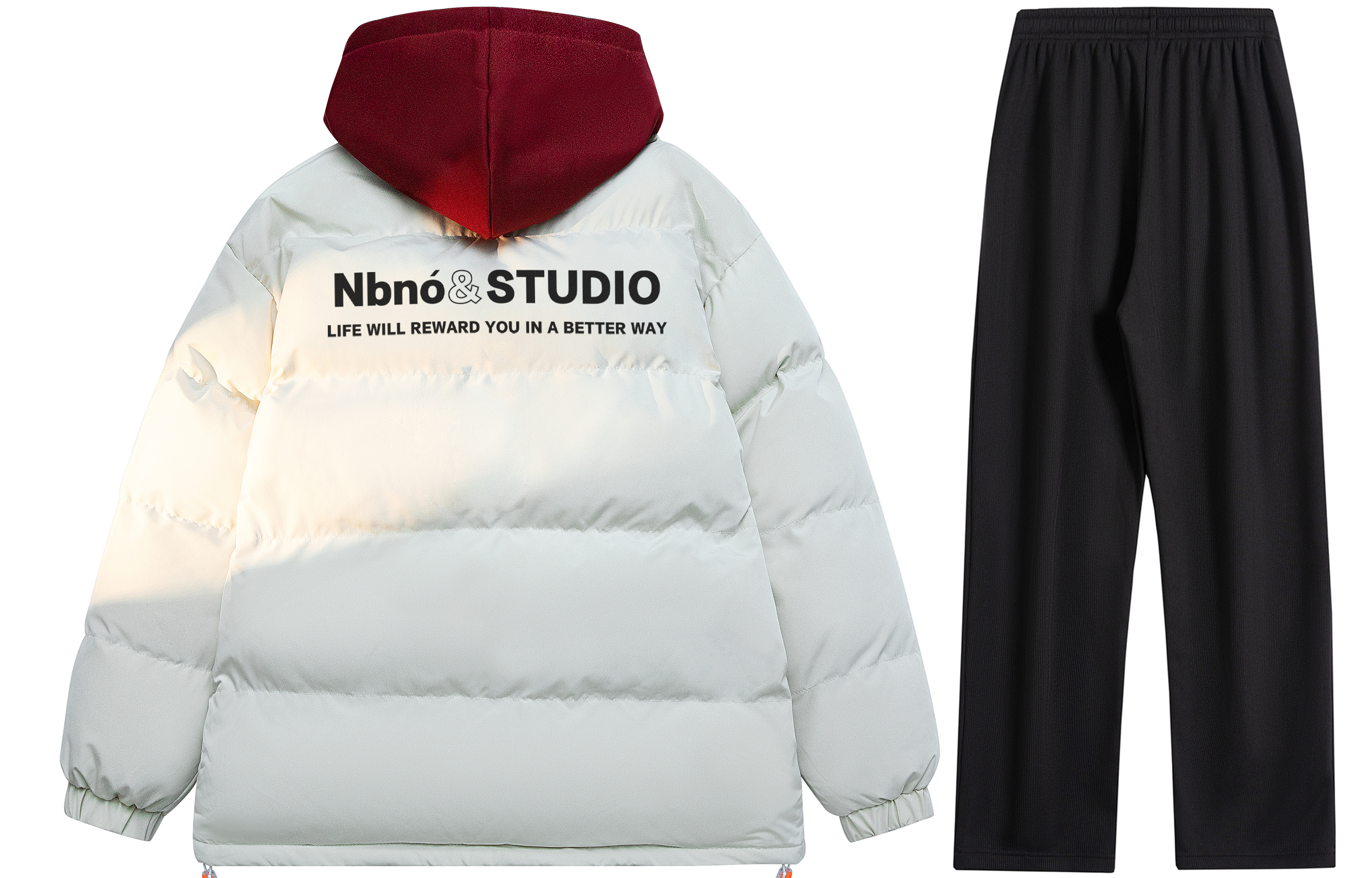 NBNO Casual Sportswear Unisex Hooded Thickened