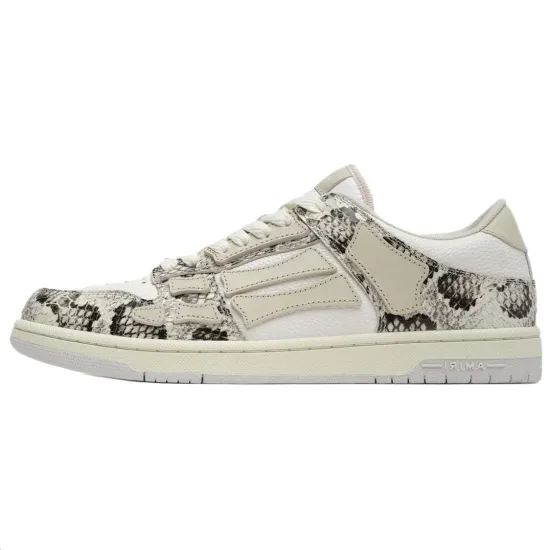 AMIRI Skel-Top Low Skateboard Shoes Men Low-Top White
