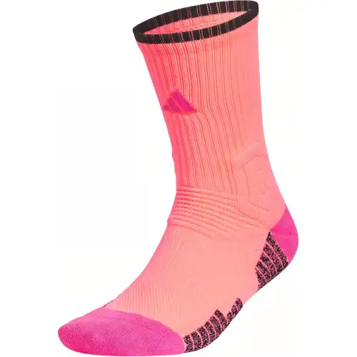 Adidas Basketball Crew Select Socks Antibacterial, odor-proof, shock-proof, anti-slip three-dimensional foot pad comfortable basketball socks, men and women, 1 pair of acidic red