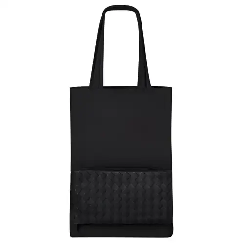 Bottega Veneta Leather Tote Bag, Shopping Bag, Handbag Regular Unisex Black
