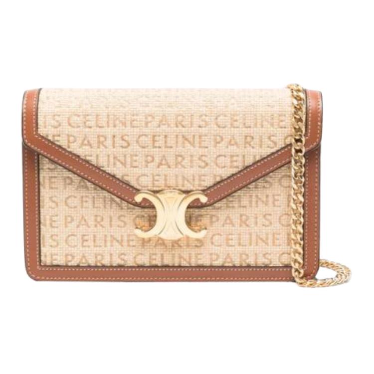 Женская сумка CELINE (натурально-коричневая)