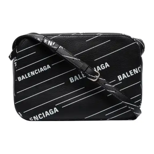Balenciaga Leather Camera Bag, Shoulder Bag, Crossbody Bag Extra Small Women's Black