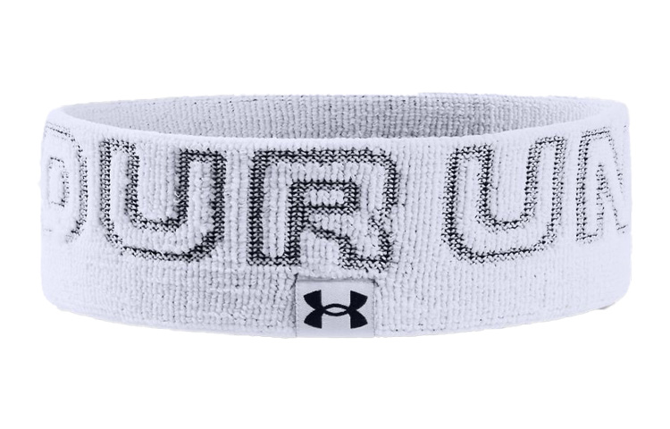 Повязка на голову Under Armour UA Wordmark Terry (черно-белая)