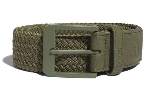 Adidas Polyester Polyurethane Belts Men's Green Width 3.75cm