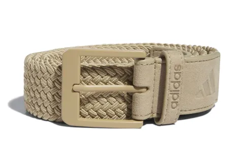 Adidas Polyester Polyurethane Belts Men's Brown Width 3.75cm