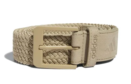 Adidas Polyester Polyurethane Belts Men's Brown Width 3.75cm