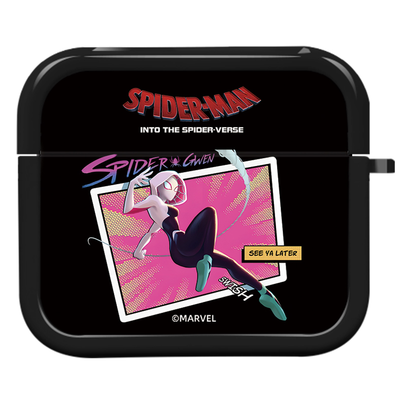 Disney Disney Suitable for apple/airpods second generation/third generation/Pro/Pro second generation TPU Spider-Man Parallel Universe Gwen high-end environmentally friendly material wireless Bluetooth anti-fall earphone case