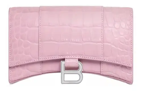 Balenciaga Calfskin Shoulder Bag Women's Pink
