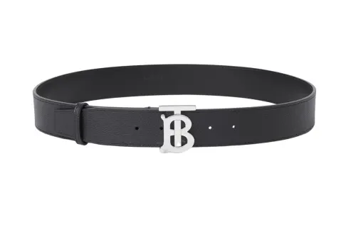 Burberry Tb Buckle Belt Pebbled Calfskin