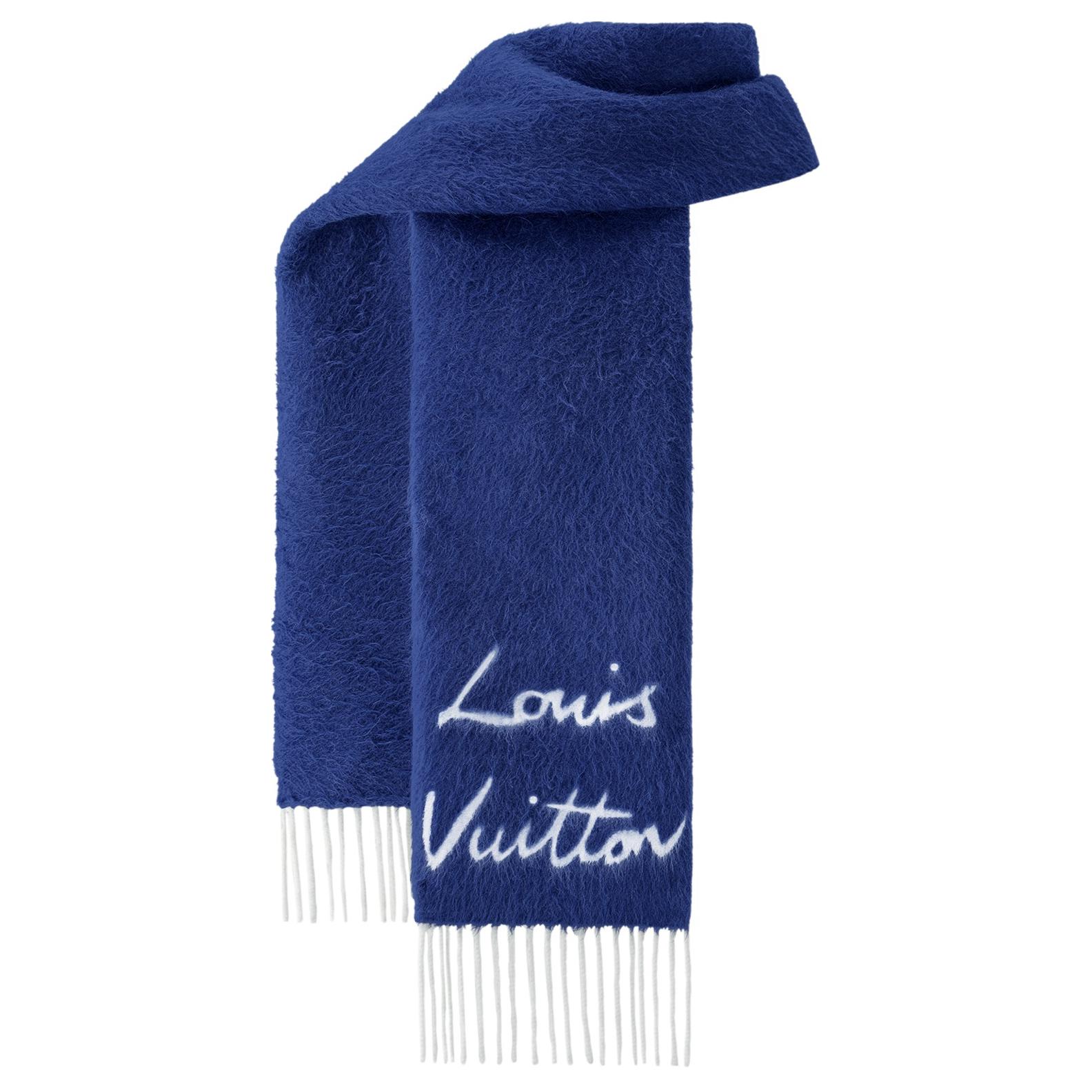 Женский шарф Louis Vuitton (синий)