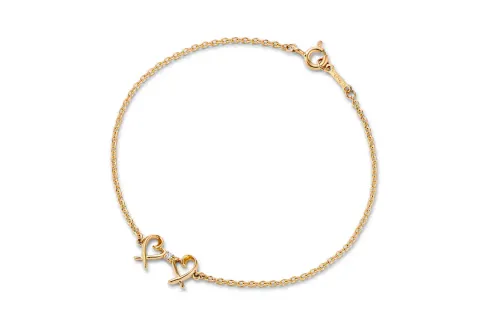TIFFANY & CO. Diamond 18K Gold Bracelets Women's Gold