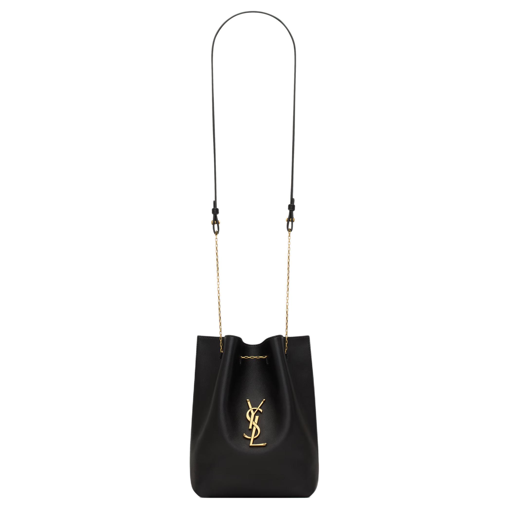 Женская сумка SAINT LAURENT YSL POCHON (черная)