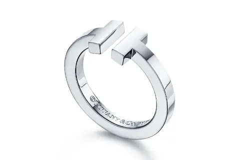 TIFFANY & CO. 18K White Gold Rings Unisex