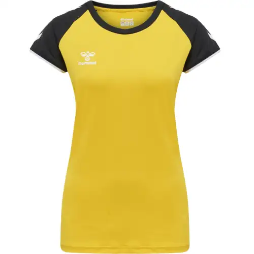Hummel hmlCORE VOLLEY Raglan Sleeve Sports Breathable Volleyball Jersey Women's Yellow