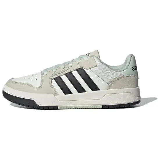 Adidas Neo Entrap Skateboard Shoes Unisex Low-Top White Black/Bauxite Brown