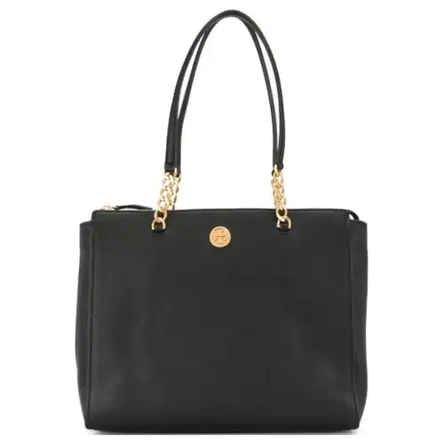 LOUIS VUITTON Genuine Leather Tote Bag, Shopping Bag, Handbag Men's Black