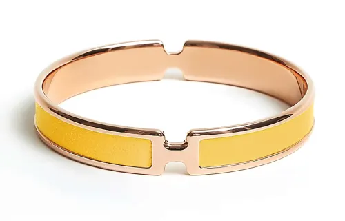 HERMES Olympe Bangles Women's Yellow