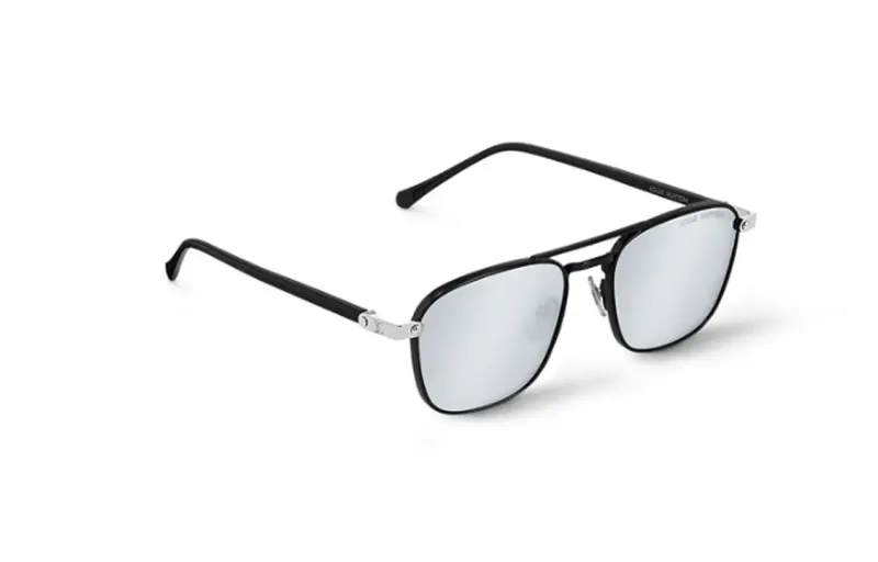 LOUIS VUITTON Lv Signature Metal Square Sunglasses