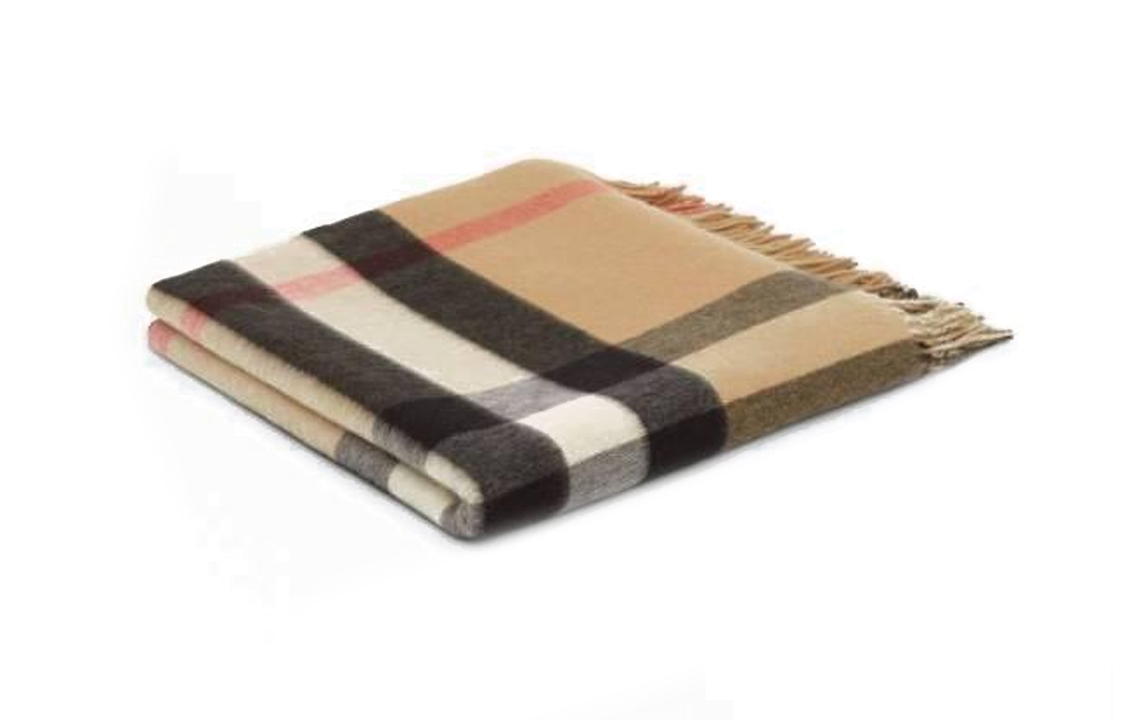 【Previous Season】Exaggerated Check cashmere blanket