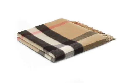 【Previous Season】Exaggerated Check cashmere blanket