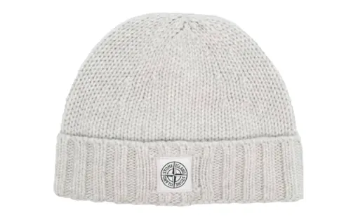 STONE ISLAND Wool Beanies Men's Gray
