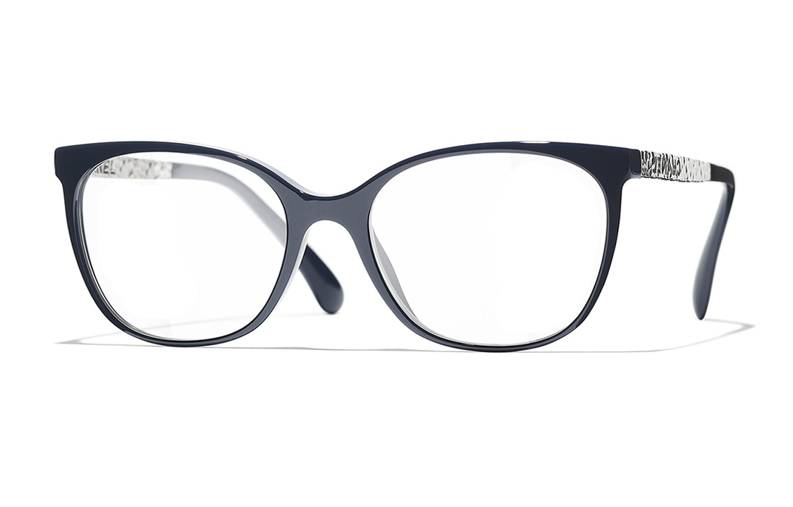 CHANEL Acetate Butterfly Eyeglass Frames Unisex