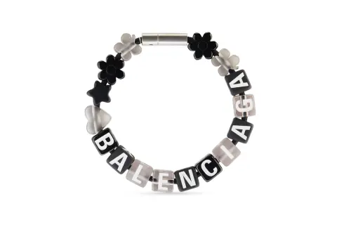 Balenciaga Brass, Polyester, Cotton Bracelets Women's Black