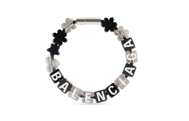 Balenciaga Brass, Polyester, Cotton Bracelets Women's Black