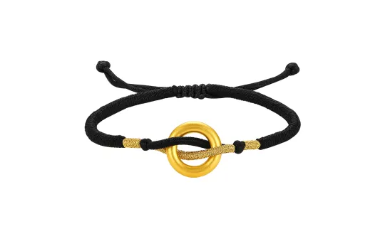 ZHOU LIU FU Gold Bracelet Unisex