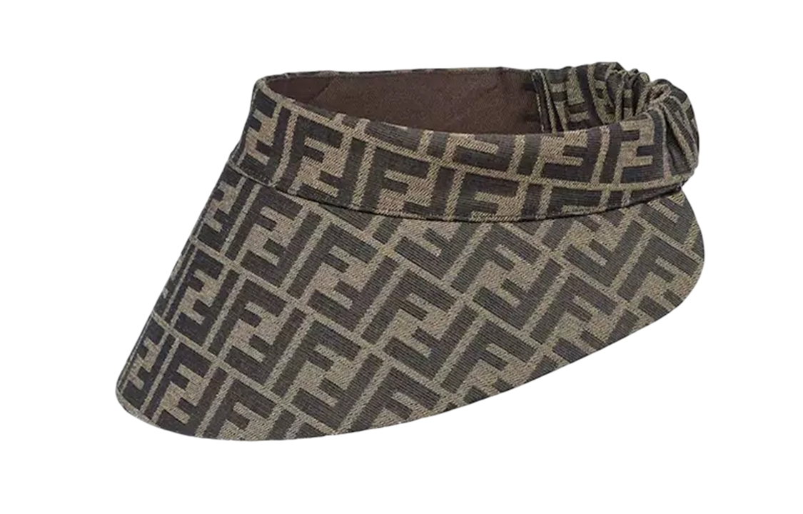 Женская панама Fendi (серо-черная)