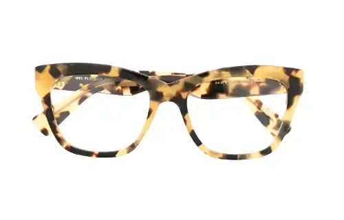 MIU MIU Eyewear Tortoiseshell Effect Logo Glasses