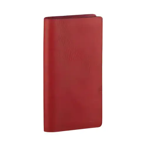 LOUIS VUITTON Brazza Taurillon Leather Wallet Men's Red